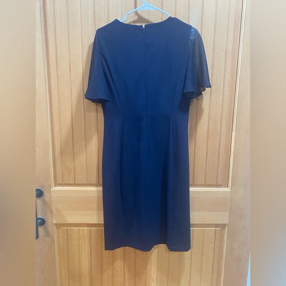 Calvin Klein Navy Midi Cocktail Dress - Picture 5 of 6